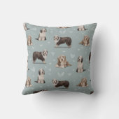 The Bearded Collie Dog Kissen (Rückseite)