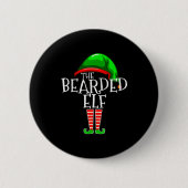 The Bearded Elf Family Matching Group Christmas Be Button (Vorderseite)