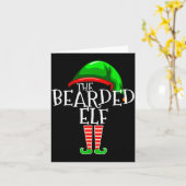 The Bearded Elf Family Matching Group Christmas Be Karte (Gelbe Blume)