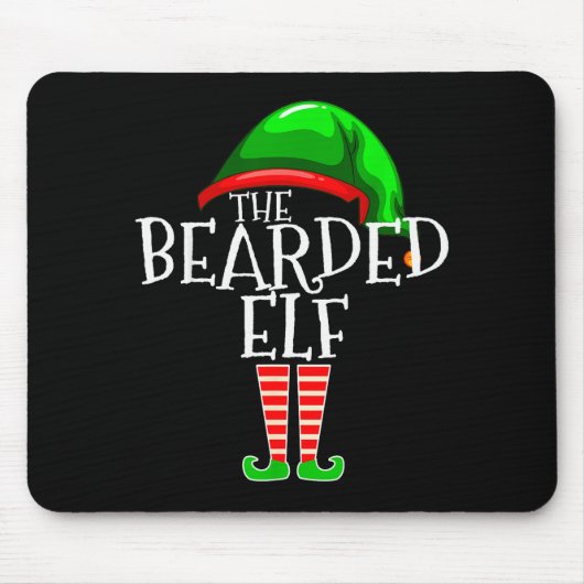 The Bearded Elf Family Matching Group Christmas Be Mousepad (Vorne)