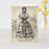 The Bearded Lady Karte (Gelbe Blume)