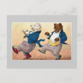 "The Bears' Cakewalk" Postkarte (Vorderseite)