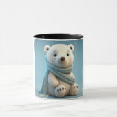 The bear's photo was placed on the logo cup. tasse (Zentrum)