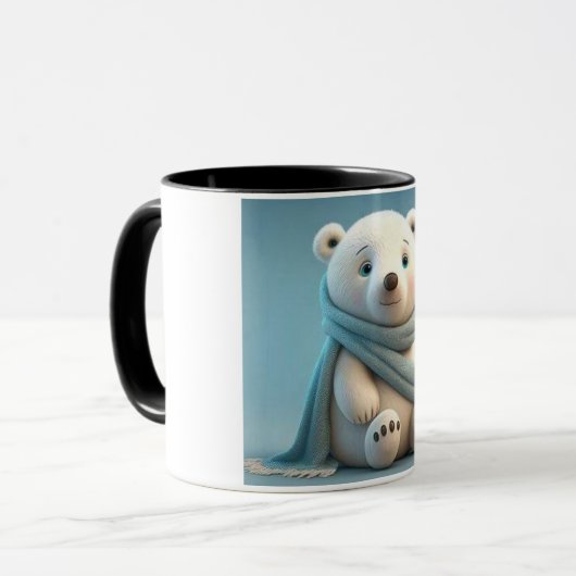 The bear's photo was placed on the logo cup. tasse (Vorderseite Links)