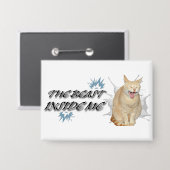 The Beast Inside Me Button (Vorderseite/Rückseite)