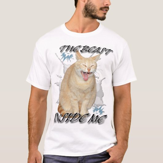 The Beast Inside Me funny meme cat shirt (Vorderseite)