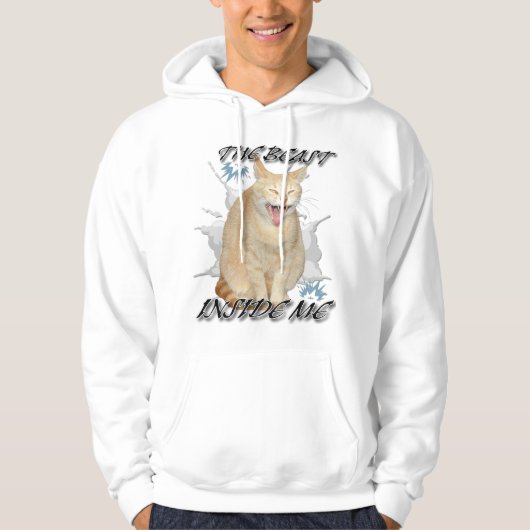 The Beast Inside Me funny meme cat sweatshirt (Vorderseite)