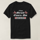 The Beat Goes On Heart Transplant Recipient Tee T- (Design vorne)