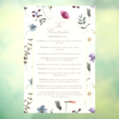 The Beatitudes Matthew 5:3–12 Floral Scripture Fensteraufkleber (Blatt 3)