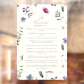 The Beatitudes Matthew 5:3–12 Floral Scripture Fensteraufkleber (Blatt 2)