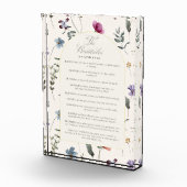 The Beatitudes Matthew 5:3–12 Floral Scripture Fotoblock (Rechts)