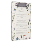 The Beatitudes Matthew 5:3–12 Floral Scripture Klemmbrett (Rechts)