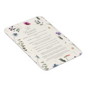 The Beatitudes Matthew 5:3–12 Floral Scripture Magnet (Rechte Seite)