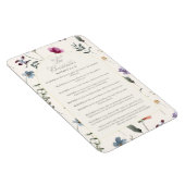 The Beatitudes Matthew 5:3–12 Floral Scripture Magnet (Rechte Seite)