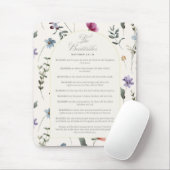 The Beatitudes Matthew 5:3–12 Floral Scripture Mousepad (Mit Mouse)