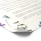 The Beatitudes Matthew 5:3–12 Floral Scripture Poster (Ecke)