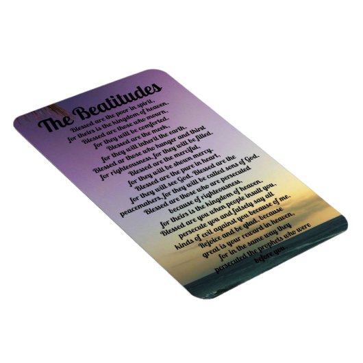 The Beatitudes Refrigerator Magnet (Rechte Seite)