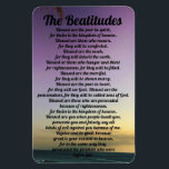 The Beatitudes Refrigerator Magnet<br><div class="desc">The Beatitudes from the Sermon on the Mount Refrigerator Magnet</div>