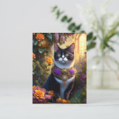 the beautiful cat postkarte (Stehend Vorderseite)