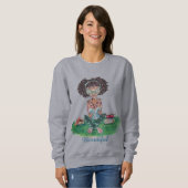 The Beautiful Collection Sweatshirt: Bücherwurm Sweatshirt (Vorne ganz)