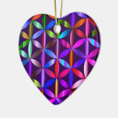 The Beautiful Flower of Life Valentines Day Tree Keramik Ornament (Links)