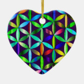 The Beautiful Flower of Life Valentines Day Tree Keramik Ornament (Vorne)