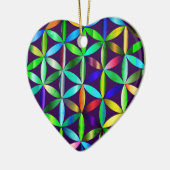 The Beautiful Flower of Life Valentines Day Tree Keramik Ornament (Links)