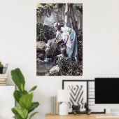 The Beautiful Maiden Romantic French 1906 Vintage Poster (Heimbüro)