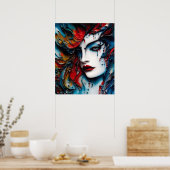 The Beauty from the Wall Poster (Küche)