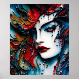 The Beauty from the Wall Poster