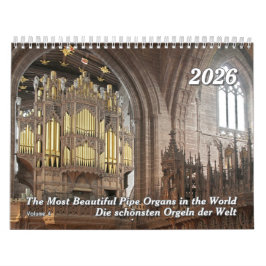 The Beauty of Pipe Organs 2026 - Ein Orgelkalender Kalender