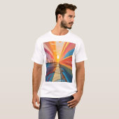 The beauty of the sunset on canvas T-Shirt (Vorne ganz)