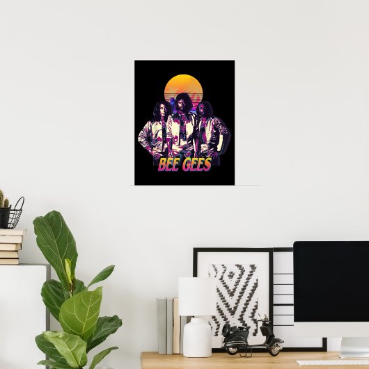 The Bee Gees Live For Men and Women Poster (Heimbüro)