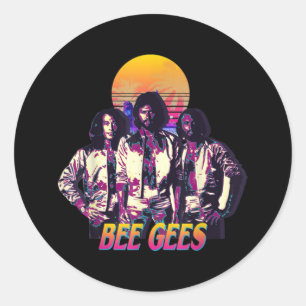 The Bee Gees Live For Men and Women Runder Aufkleber
