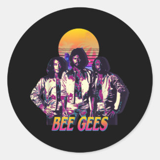 The Bee Gees Live For Men and Women Runder Aufkleber