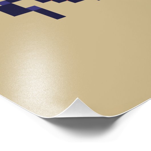 The Beetles pixelart Fotodruck (Ecke)