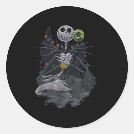 The Before Christmas Halloween Vibes  Runder Aufkleber (Vorderseite)