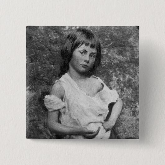 The Beggar Maid / Alice Liddell ~ 1859 Button (Vorderseite)