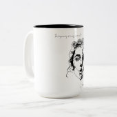 The beginning already contains the end zweifarbige tasse (Vorderseite Links)