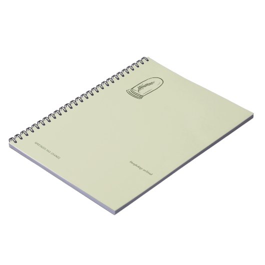 The Bell Jar- Botanists Pause- Minimal  Notizblock (Linke Seite)