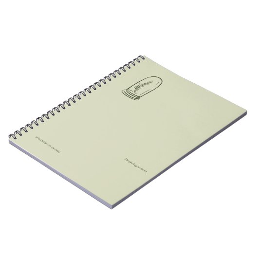 The Bell Jar- Botanists Pause- Minimal Notizblock (Linke Seite)