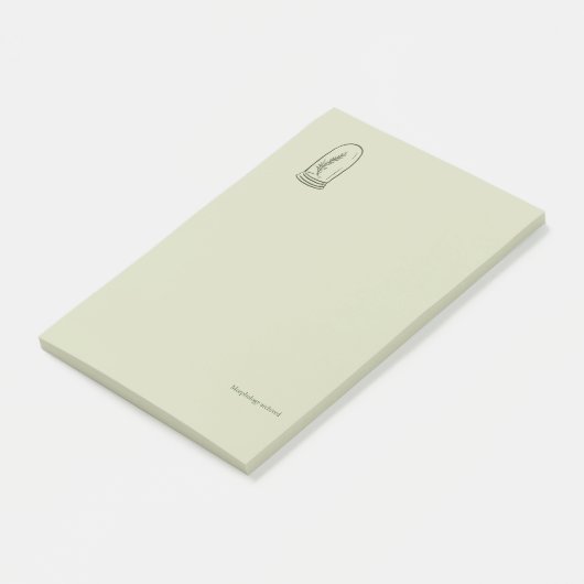 The Bell Jar- Botanists Pause- Minimal Post-it Klebezettel (angewinkelt)