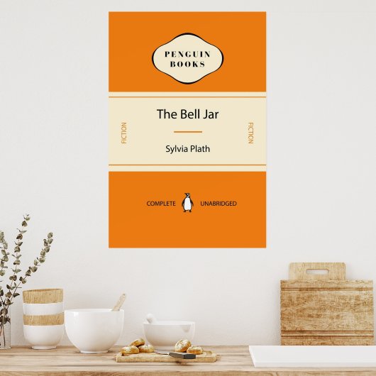 The Bell Jar von Sylvia Plath Penguin Classic Cove Poster (Küche)
