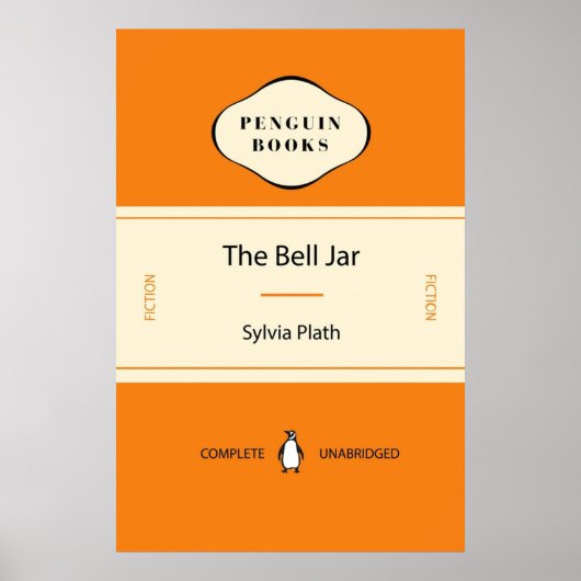The Bell Jar von Sylvia Plath Penguin Classic Cove Poster (Vorne)