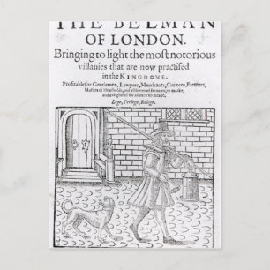 The Bellman of London', von Thomas Dekker Postkarte