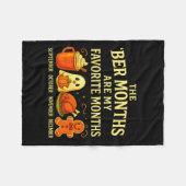 The Ber Months Are My Favorite Fall Cozy Autumn Wi Fleecedecke (Vorderseite (Horizontal))