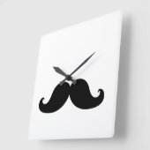 THE BEST BLACK MUSTACHE QUADRATISCHE WANDUHR (Winkel)