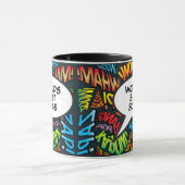 The Best Boss Fun Retro Comic Pop Kunst, Dichtung Tasse (Zentrum)