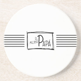 The best Dad. El mejor Papá. Getränkeuntersetzer