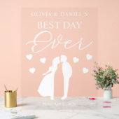 The Best Day Ever Personalized Wedding Acrylschild (Hochzeit)
